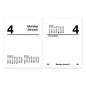 AT-A-GLANCE Compact Desk Calendar Refill, 3 x 3.75, White Sheets, 12-Month (Jan to Dec): 2026 (E91950)