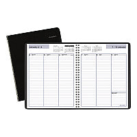 AT-A-GLANCE DayMinder Weekly Planner, Vertical-Column Format, 8.75 x 7, Black Cover, 12-Month (Jan to Dec): 2026 (G59000)
