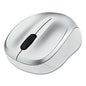 Verbatim Silent Wireless Blue LED Mouse, 2.4 GHz Frequency/32.8 ft Wireless Range, Left/Right Hand Use, Silver (99777)