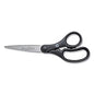 Westcott KleenEarth Basic Plastic Handle Scissors, 7" Long, 2.8" Cut Length, Straight Black Handle (15582)