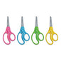 Westcott For Kids Scissors, Pointed Tip, 5" Long, 1.75" Cut Length, Straight Handle, Randomly Assorted Handle Color (13131)
