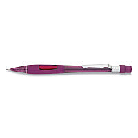 Pentel Quicker Clicker Mechanical Pencil, 0.9 mm, HB (#2), Black Lead, Transparent Burgundy Barrel (PD349TB)