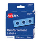 Avery Dispenser Pack Hole Reinforcements, 0.25" Dia, Clear, 200/Pack, (5721) (05721)
