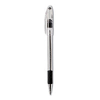 Pentel R.S.V.P. Ballpoint Pen, Stick, Fine 0.7 mm, Black Ink, Clear/Black Barrel, Dozen (BK90A)