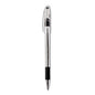 Pentel R.S.V.P. Ballpoint Pen, Stick, Fine 0.7 mm, Black Ink, Clear/Black Barrel, Dozen (BK90A)
