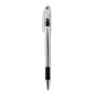 Pentel R.S.V.P. Ballpoint Pen, Stick, Fine 0.7 mm, Black Ink, Clear/Black Barrel, Dozen (BK90A)