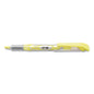 Pentel 24/7 Highlighters, Bright Yellow Ink, Chisel Tip, Bright Yellow/Silver/Clear Barrel, Dozen Chisel Marker Point - Yellow Ink - 1 Dozen (SL12G)