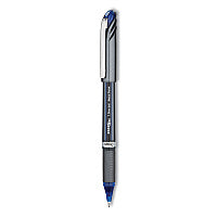 Pentel EnerGel NV Gel Pen, Stick, Bold 1 mm, Blue Ink, Gray/Blue Barrel, Dozen (BL30C)