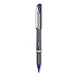 Pentel EnerGel NV Gel Pen, Stick, Bold 1 mm, Blue Ink, Gray/Blue Barrel, Dozen (BL30C)