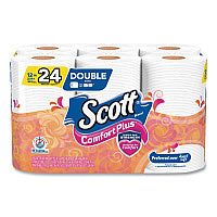 Scott(R) ComfortPlus Toilet Paper, 1-Ply, White, 231 Sheets, 48 Rolls (47618)