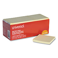 Universal Self-Stick Note Pad Cabinet Pack, 3" x 3", Yellow, 90 Sheets/Pad, 24 Pads/Pack (UNV35693)