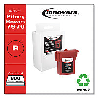 Innovera Compatible Red Postage Meter Ink, Replacement for 797-0 (IVR7970), 800 Page-Yield