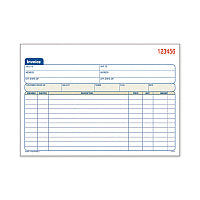 Adams Two-Part Invoice Book, Two-Part Carbonless, 5.56 x 8.44, 50 Forms Total (DC5840)