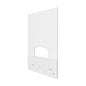Deflecto Mounting Safety Barrier with Pass Thru, 31.5" x 38", Polycarbonate, Clear, 2/Carton (PBCMPC3138P)