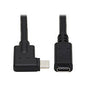 Tripp Lite USB C Extension Cable 3.2 Gen 2 60W Charging Right-Angle MF 20in