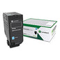 Lexmark 74C00CG Return Program Toner, 3,000 Page-Yield, Cyan