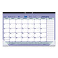 Brownline Monthly Desk Pad Calendar, 17.75 x 10.88, White/Blue/Green Sheets, Black Binding, Clear Corners, 12-Month (Jan to Dec): 2026 (C181700)