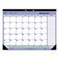 Blueline Monthly Desk Pad Calendar, 21.25 x 16, White/Blue/Green Sheets, Black Binding, Black Corners, 12-Month (Jan to Dec): 2026 (C181731)