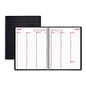 Brownline DuraFlex Weekly Planner, 11 x 8.5, Black Cover, 12-Month (Jan to Dec): 2026 (CB950VBLK)