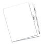 Preprinted Legal Exhibit Side Tab Index Dividers, Avery Style, 26-Tab, 26 to 50, 11 x 8.5, White, 1 Set (11372)