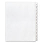 Avery Preprinted Legal Exhibit Side Tab Index Dividers, Allstate Style, 25-Tab, 26 to 50, 11 x 8.5, White, 1 Set, (1702) (01702)
