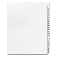 Avery Preprinted Legal Exhibit Side Tab Index Dividers, Allstate Style, 25-Tab, 76 to 100, 11 x 8.5, White, 1 Set, (1704) (01704)
