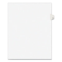 Preprinted Legal Exhibit Side Tab Index Dividers, Avery Style, 10-Tab, 6, 11 x 8.5, White, 25/Pack (11916)