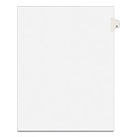 Preprinted Legal Exhibit Side Tab Index Dividers, Avery Style, 26-Tab, C, 11 x 8.5, White, 25/Pack, (1403) (01403)