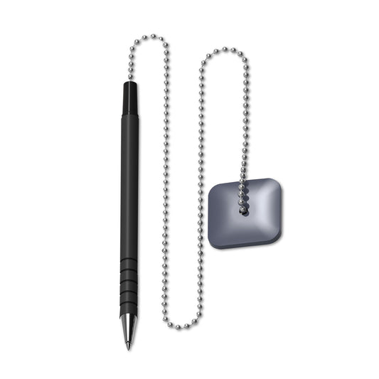 Universal Ballpoint Counter Pen, Medium 0.7 mm, Black Ink, Black Barrel (UNV15625)