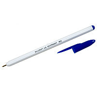 AbilityOne 7520010589977, SKILCRAFT Ballpoint Pen, Stick, Medium 1 mm, Blue Ink, White Barrel, Dozen