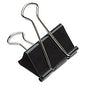 AbilityOne NSN2855995, SKILCRAFT Binder Clip, Large, Black/Silver, Dozen