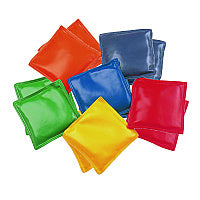 Champion Sports Bean Bag Set, Vinyl, 4", Assorted Colors, 12/Box (MBB4SET)