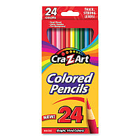 Cra-Z-Art Colored Pencils, 24 Assorted Lead and Barrel Colors, 24/Pack (1040348)