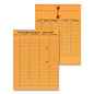 Universal Light Brown Kraft String/Button Interoffice Envelope, #97, Two-Sided Five-Column Format, 10 x 13, Light Brown Kraft, 100/Box (UNV63568)