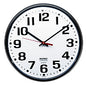 AbilityOne 6645013897944 SKILCRAFT Slimline Quartz Wall Clock, 12.75" Overall Diameter, Black Case, 1 AA (sold separately)