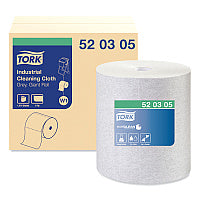 Tork(R) Industrial Cleaning Cloths, 1-Ply, Gray, 1,050 Cloths (520305)