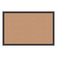 U Brands Cork Bulletin Board, 35 x 23, Tan Surface, Black Frame (301U0001)
