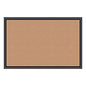 U Brands Cork Bulletin Board, 35 x 23, Tan Surface, Black Frame (301U0001)