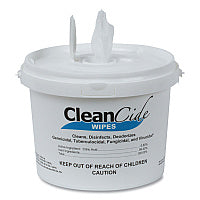 Wexford Labs CleanCide Disinfecting Wipes, 1-Ply, 8 x 5.5, Fresh Scent, White, 400/Tub, 4 Tubs/Carton (3130B400DCT)