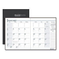 House of Doolittle Recycled Ruled 14-Month Planner with Leatherette Cover, 11 x 8.5, Black Cover, 14-Month: Dec 2025 to Jan 2027 (26002)