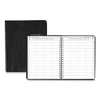 House of Doolittle Four-Person Group Practice Daily Appointment Book, 11 x 8.5, Black Cover, 12-Month (Jan to Dec): 2026 (28202)