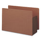Smead Redrope Drop-Front End Tab File Pockets, Fully Lined 6.5" High Gussets, 5.25" Expansion, Legal Size, Redrope/Brown, 10/Box (74691)