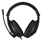 Adesso Xtream H5U Binaural Over The Head Headset with Microphone, Black