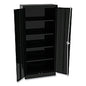 Alera Space Saver Storage Cabinet, Four Fixed Shelves, 30w x 15d x 66h, Black (ALECM6615BK)