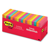 Post-it Original Pop-up Refill Cabinet Pack, 3" x 3", Poptimistic Collection Colors, 100 Sheets/Pad, 18 Pads/Pack (R33018CTCP)