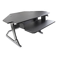 AbilityOne 7110016925299 SKILCRAFT Desktop Sit-Stand Workstation, 42" x 36" x 20", Black