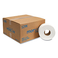 Morcon(R) Jumbo Roll Toilet Paper, 2-Ply, White, 500-ft., 12 Rolls (129X)