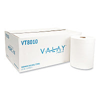 Morcon Paper 10 Inch TAD Roll Towels, 1-Ply, 10" x 700 ft, White, 6 Rolls/Carton (VT8010)