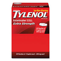 Tylenol(R) Extra Strength, 2 Caplet Pack, 50 Pack Box (44910)