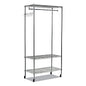 Alera Wire Shelving Garment Rack, 40 Garments, 48w x 18d x 75h, Silver (ALEGR364818SR)